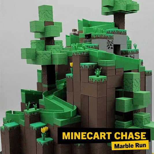 Minecart Maden Arabalı Bilye Parkuru