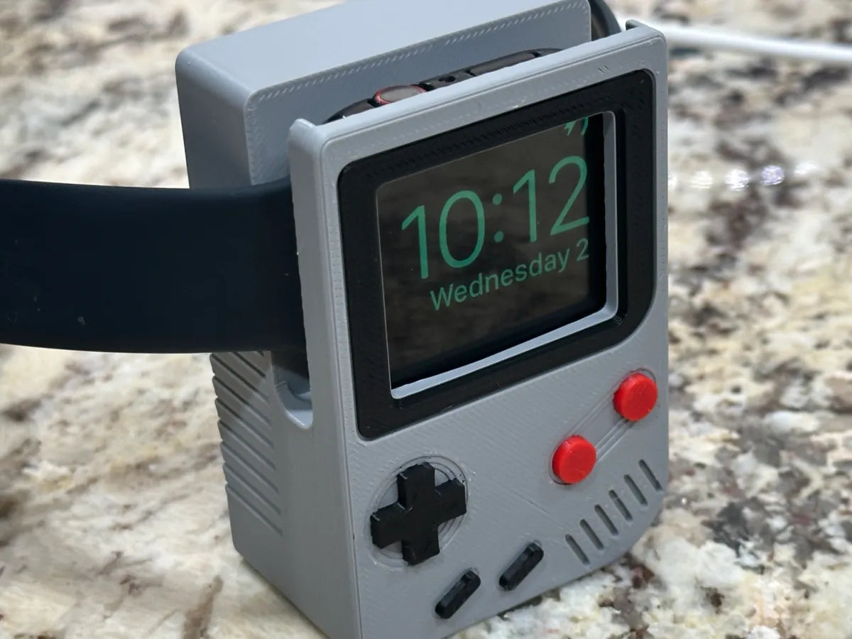 Gameboy Apple Watch Charging Stand – Retro Oyun Konsolu Tasarımlı Apple Watch Şarj Standı