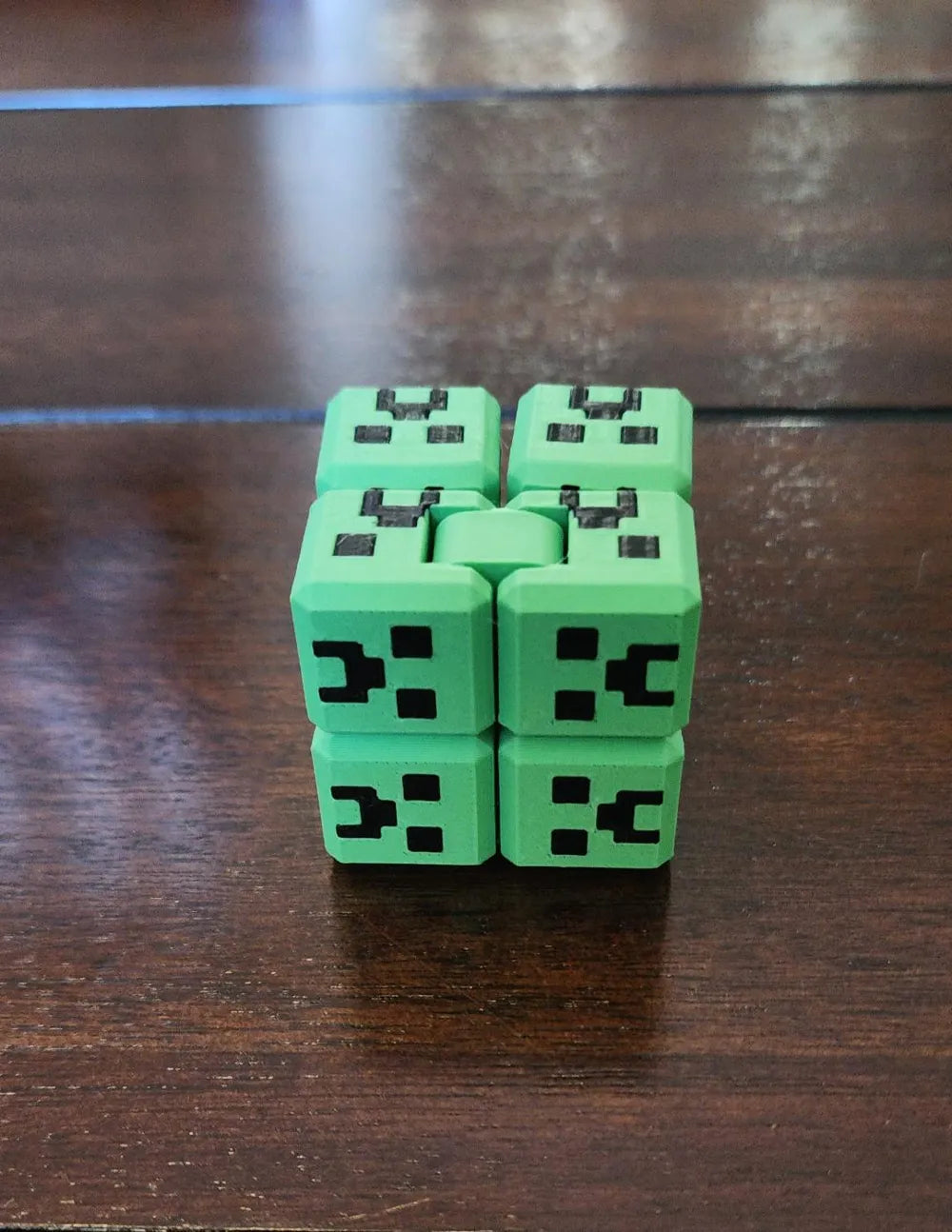 Minecraft Creeper Fidget Küp | Stres Giderici Hareketli 3D Baskı Oyuncak
