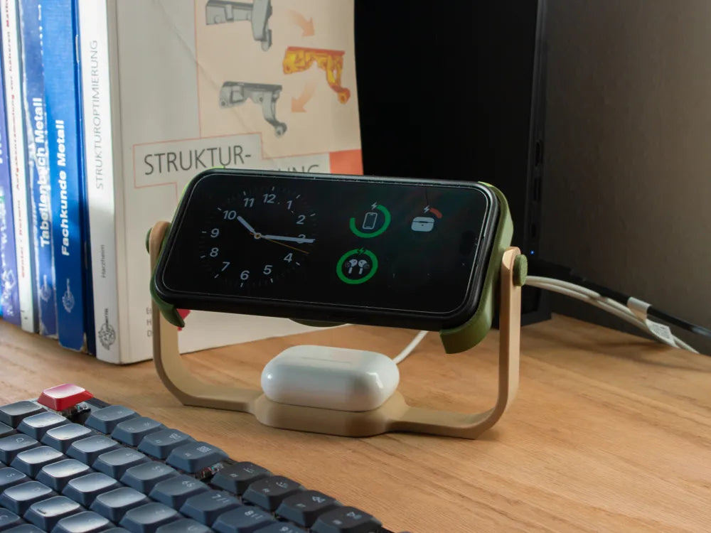 MagSafe iPhone &amp; AirPods Pro Charging Stand – iPhone ve AirPods İçin Premium Manyetik Şarj Standı