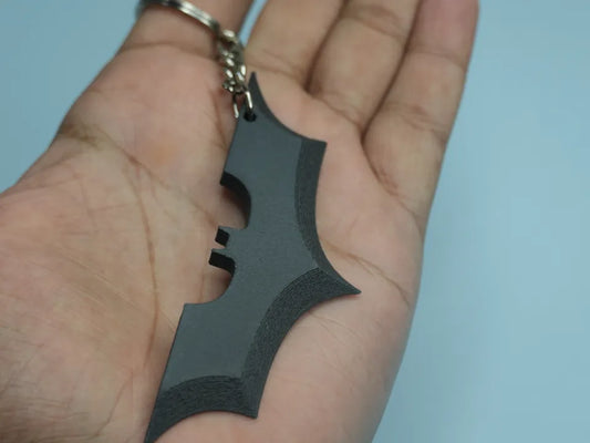 Batman Logo Anahtarlık – 3D Baskı Süper Kahraman Temalı Anahtarlık