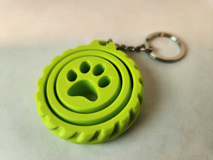 Gyroskopik Anahtarlık Fidget Spinner – 3D Baskı Dönen Stres Giderici Anahtarlık