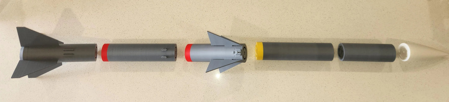 AIM-120 Hava-Hava Füze Replika Modeli 1:3 Ölçek – 3D Baskı Koleksiyon Maketi