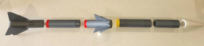 AIM-120 Hava-Hava Füze Replika Modeli 1:3 Ölçek – 3D Baskı Koleksiyon Maketi
