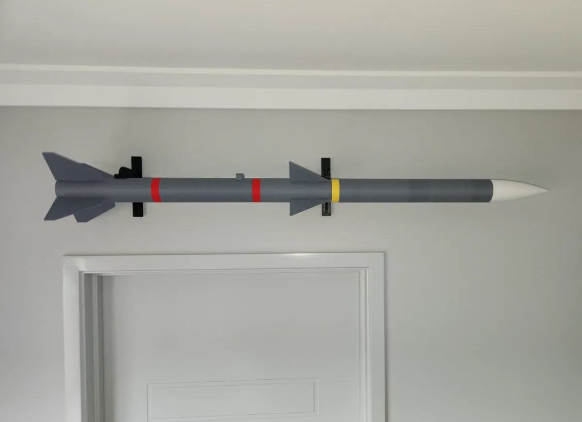 AIM-120 Hava-Hava Füze Replika Modeli 1:3 Ölçek – 3D Baskı Koleksiyon Maketi