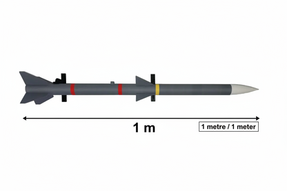 AIM-120 Hava-Hava Füze Replika Modeli 1:3 Ölçek – 3D Baskı Koleksiyon Maketi