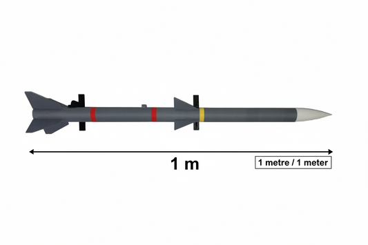 AIM-120 Hava-Hava Füze Replika Modeli 1:3 Ölçek – 3D Baskı Koleksiyon Maketi