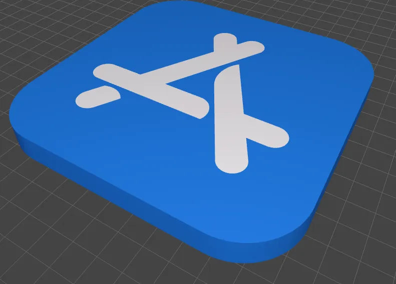Apple App Store Logosu – Dekoratif Masaüstü ve Duvar Süsü
