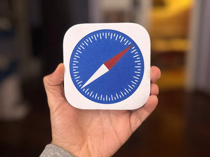 Apple Safari Logo – Dekoratif Masaüstü ve Duvar Süsü