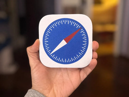 Apple Safari Logo – Dekoratif Masaüstü ve Duvar Süsü