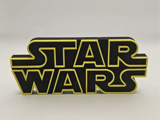 Star Wars Logo Duvar Dekoru (15 × 20 cm) | 3D Baskı Dekoratif Logo