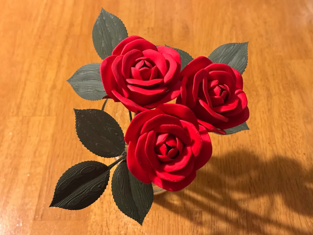 Dekoratif 3D Baskı Gül