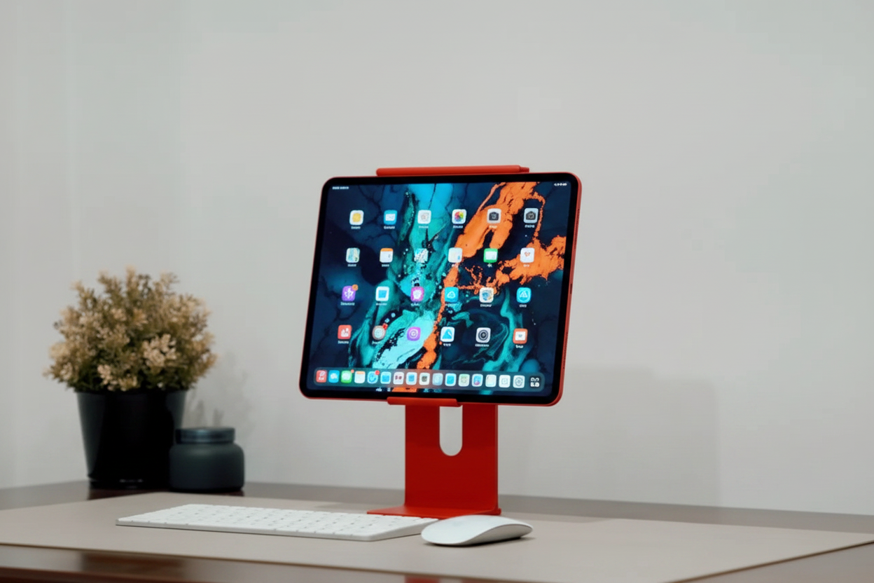 iPad Studio Stand V2 – Modern, Ayarlanabilir ve Şık iPad Masaüstü Standı