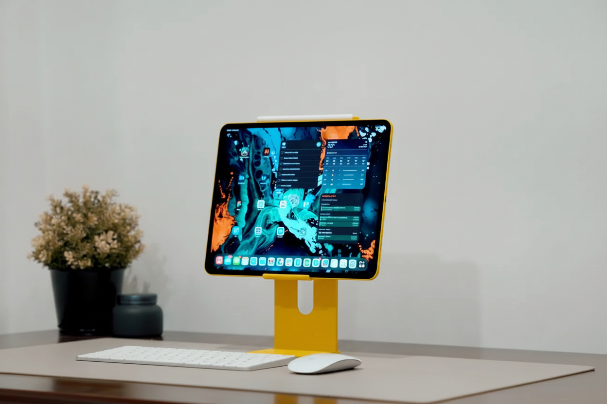 iPad Studio Stand V2 – Modern, Ayarlanabilir ve Şık iPad Masaüstü Standı