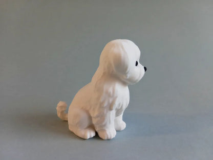 Küçük Malta Teriyeri (Little Maltese Dog) - 3D Baskı Sevimli Köpek Figürü