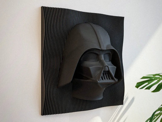 Darth Vader 3D Katmanlı Duvar Dekoru – Star Wars Temalı Modern Duvar Tablosu