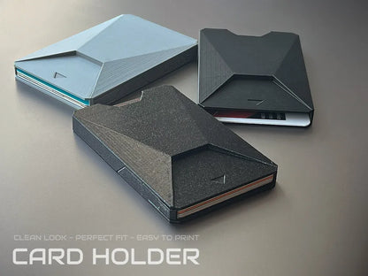 Cyber Slim Kart Cüzdanı | Modern Minimalist 3D Baskı Kartlık