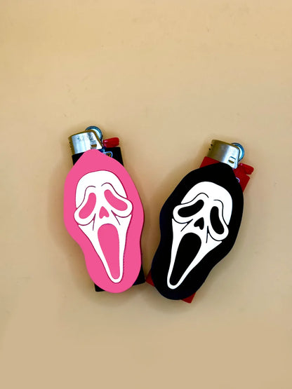 Scream Çakmak Kılıfı – Korku Temalı Dekoratif BIC Çakmak Kılıfı | İkonik Maske Tasarımlı Şık Aksesuar