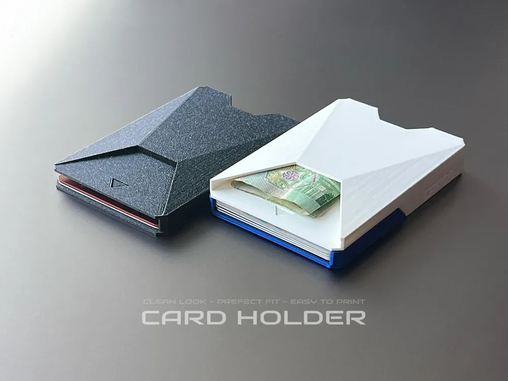 Cyber Slim Kart Cüzdanı | Modern Minimalist 3D Baskı Kartlık
