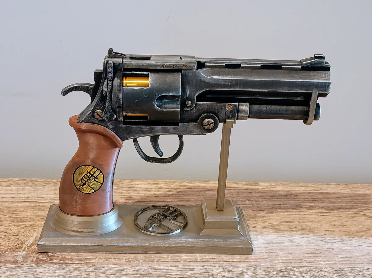Hellboy Good Samaritan Revolver Prop Replica | 3D Baskı Koleksiyon ve Cosplay Modeli