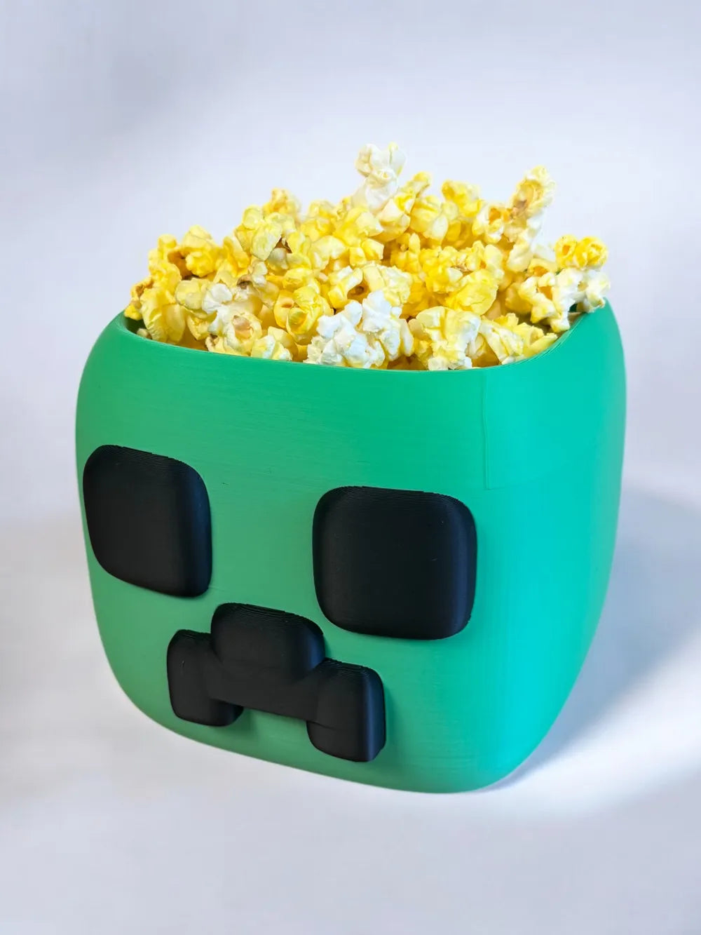 Minecraft Creeper Popcorn Kovası
