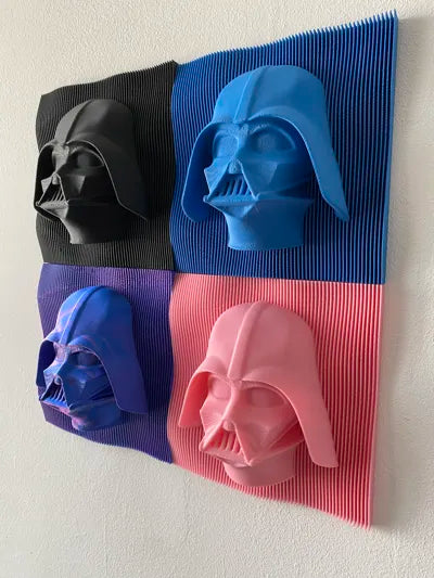 Darth Vader 3D Katmanlı Duvar Dekoru – Star Wars Temalı Modern Duvar Tablosu