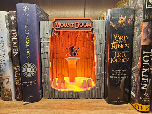 Lord of the Rings Mount Doom Book Nook – Hüküm Dağı Kitaplık Dekoru