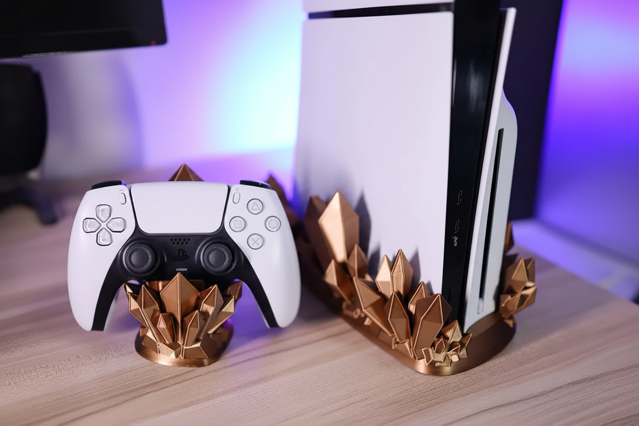 PS5 Slim Stand – PlayStation 5 Slim Dikey Konsol Standı | Modern ve Güvenli Konsol Ayağı