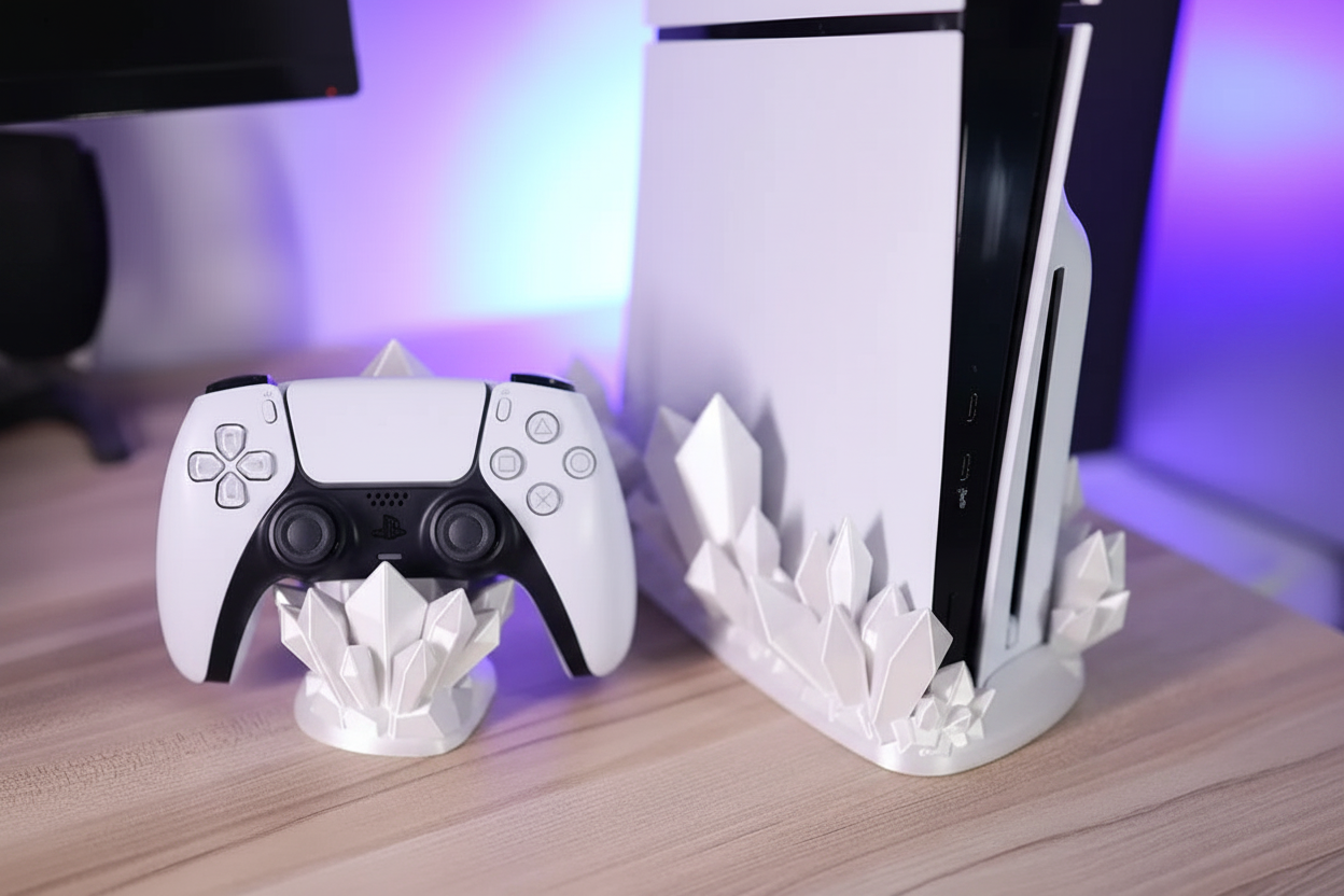 PS5 Slim Stand – PlayStation 5 Slim Dikey Konsol Standı | Modern ve Güvenli Konsol Ayağı