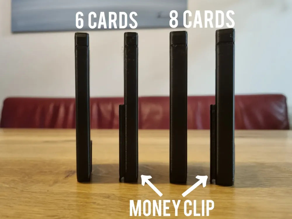 3D Baskı Minimal Kartlık Cüzdan | RFID'siz Mekanik Kart Cüzdanı | İnce ve Şık EDC Cüzdan