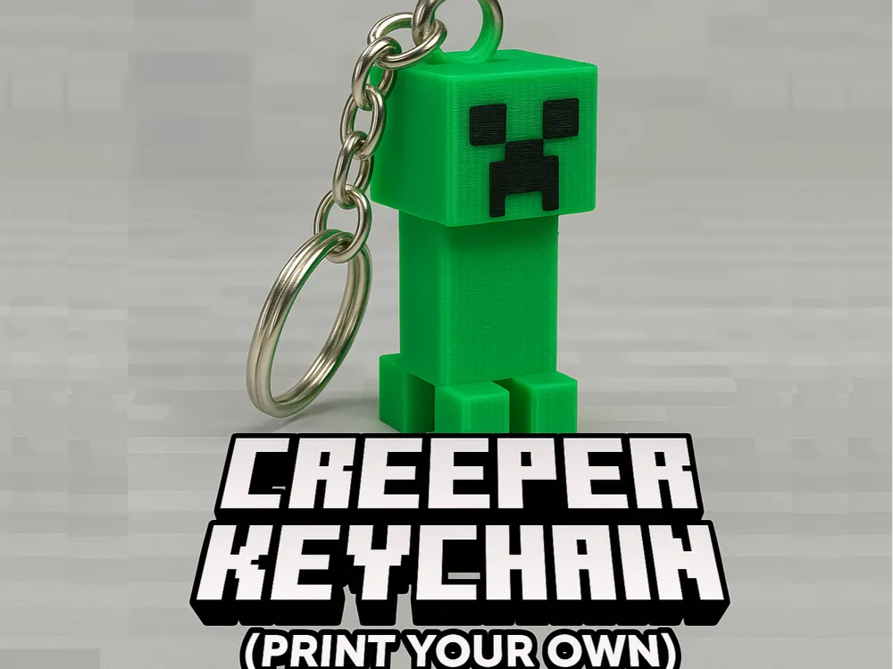 Minecraft Creeper Anahtarlık
