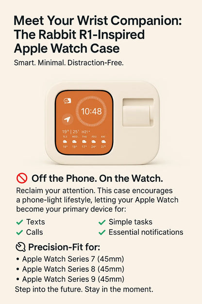 Apple Watch Case – Series 7, 8 ve 9 (45 mm) Uyumlu Modern Koruyucu Kılıf
