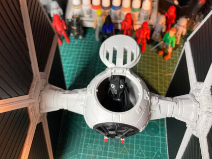 TIE Fighter Modeli | 3D Baskı Bilim Kurgu Uzay Gemisi Koleksiyon Maketi