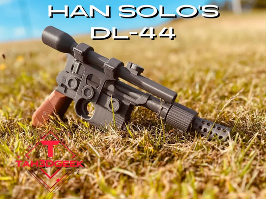Han Solo DL-44 Blaster Replika | Star Wars Esintili Dekoratif 3D Baskı Prop Modeli