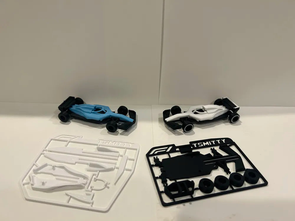 Formula 1 Yarış Aracı Kit Kartı | 3D Baskı Model Montaj Seti