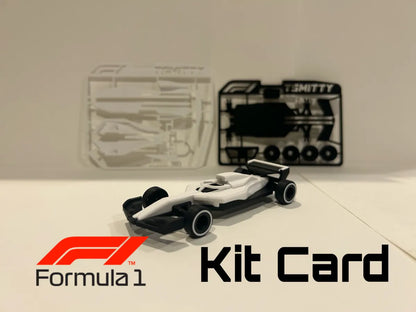 Formula 1 Yarış Aracı Kit Kartı | 3D Baskı Model Montaj Seti