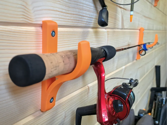Olta Kamışı Duvar Askılığı – Fishing Rod Wall Mount | Duvara Monte Olta Düzenleyici ve Saklama Aparatı