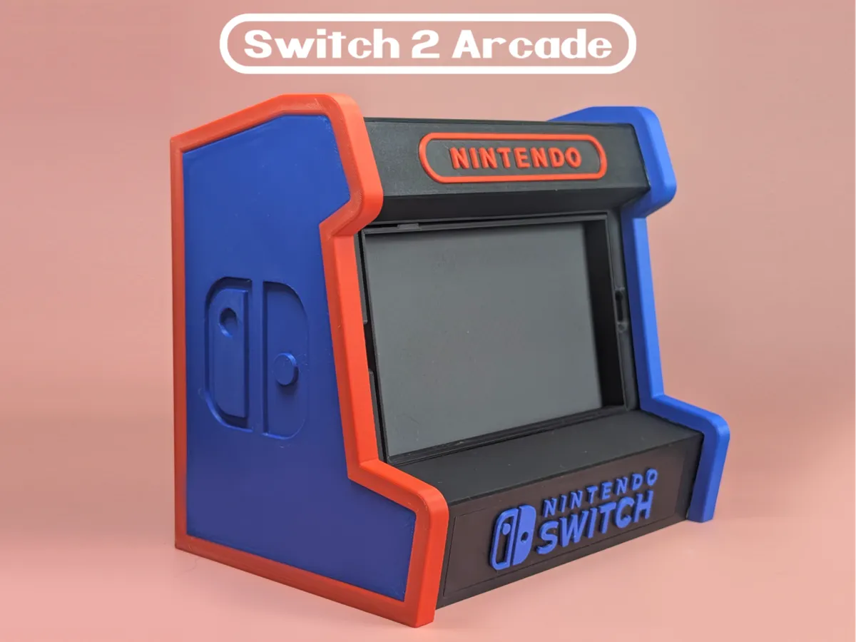 Nintendo Switch 2 Retro Arcade Kabini – Depolama Alanlı Masaüstü Konsol Standı