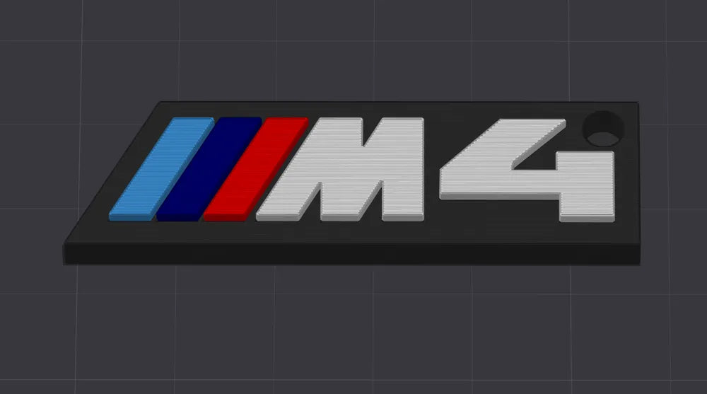 BMW M4 Logo Anahtarlık – BMW M Serisi Metalik Görünümlü Şık Anahtarlık (2 adet)
