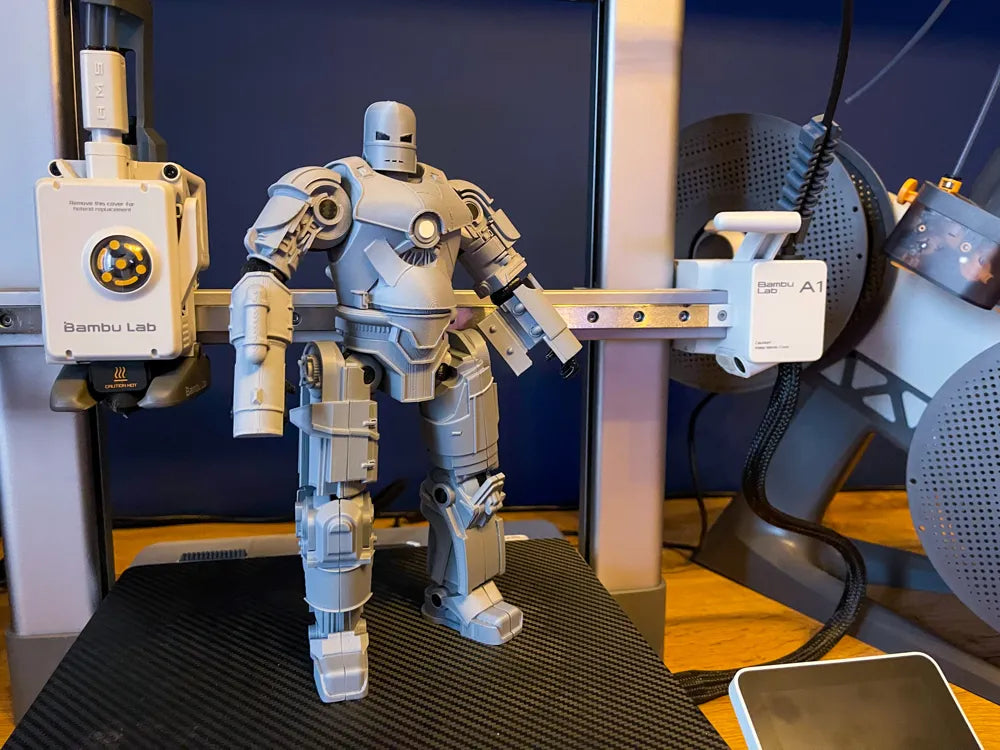 Iron Man MK I Hareketli Figür | Esnek 3D Baskı Koleksiyon Modeli
