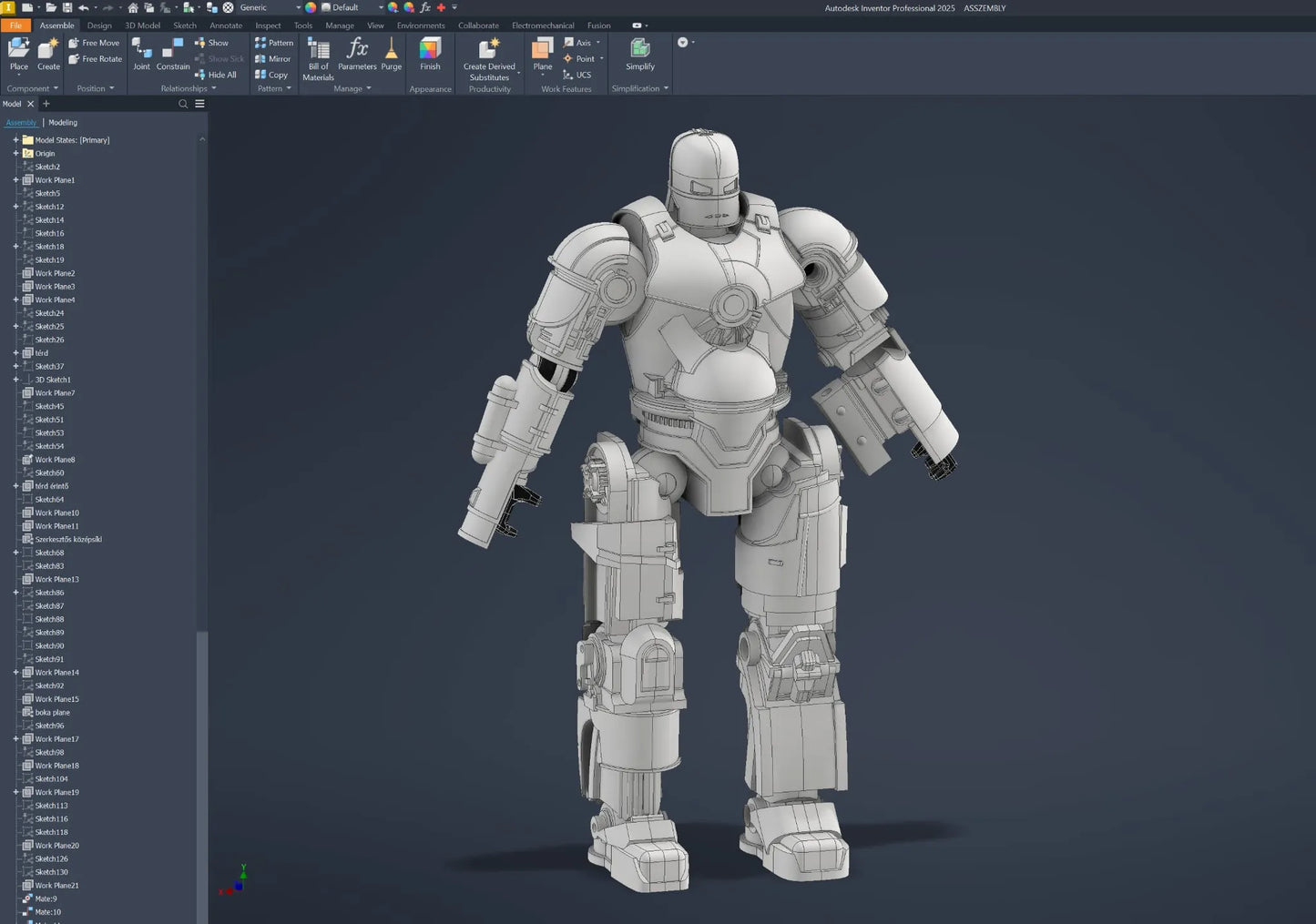 Iron Man MK I Hareketli Figür | Esnek 3D Baskı Koleksiyon Modeli
