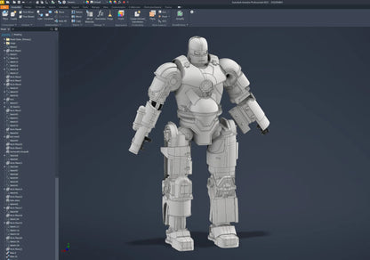 Iron Man MK I Hareketli Figür | Esnek 3D Baskı Koleksiyon Modeli