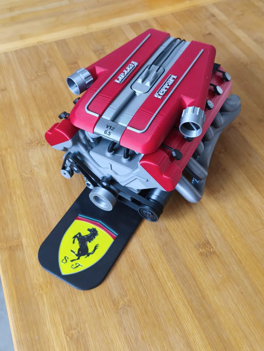 Ferrari V12 Motor - 3D Baskı Detaylı Maket ve Koleksiyon Modeli