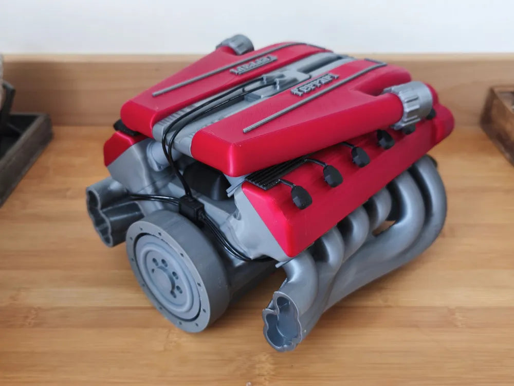 Ferrari V12 Motor - 3D Baskı Detaylı Maket ve Koleksiyon Modeli