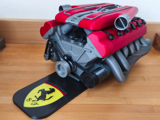 Ferrari V12 Motor - 3D Baskı Detaylı Maket ve Koleksiyon Modeli