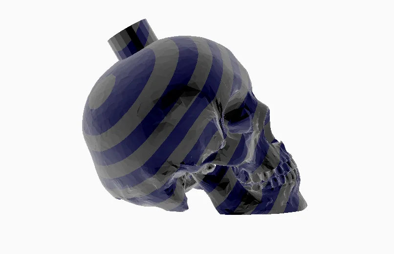 Aztek Ölüm Düdüğü – Korku Efektli Seramik Görünümlü 3D Baskı Düdük