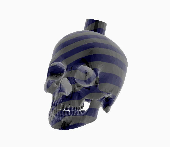 Aztek Ölüm Düdüğü – Korku Efektli Seramik Görünümlü 3D Baskı Düdük