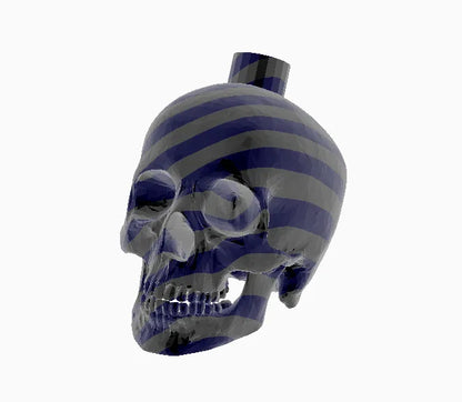 Aztek Ölüm Düdüğü – Korku Efektli Seramik Görünümlü 3D Baskı Düdük