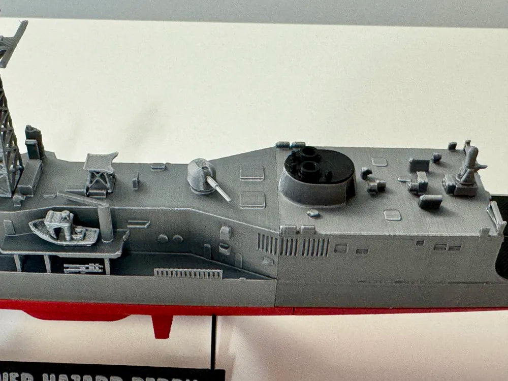 USS Perry Sınıfı Güdümlü Füze Fırkateyni 1:350 Ölçek – 3D Baskı Koleksiyon Gemi Maketi