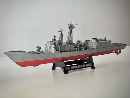 USS Perry Sınıfı Güdümlü Füze Fırkateyni 1:350 Ölçek – 3D Baskı Koleksiyon Gemi Maketi